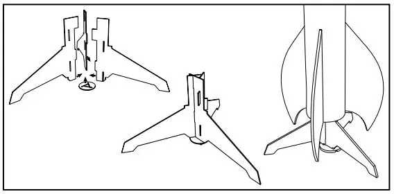 apogee 05056 Peregrine JR Instructions - Display Stand Assembly
