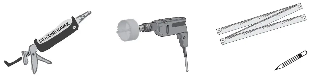 RAVAK XJX01155001 CERAMIC 550 O SLIM Washbasin ceramic white - FIGURE 3