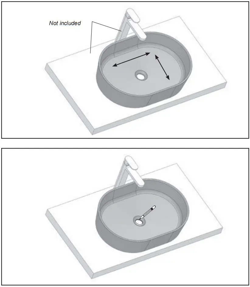 RAVAK XJX01155001 CERAMIC 550 O SLIM Washbasin ceramic white - FIGURE 4