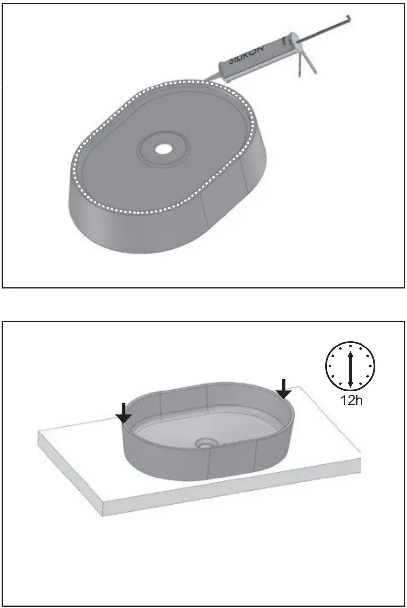 RAVAK XJX01155001 CERAMIC 550 O SLIM Washbasin ceramic white - FIGURE 6