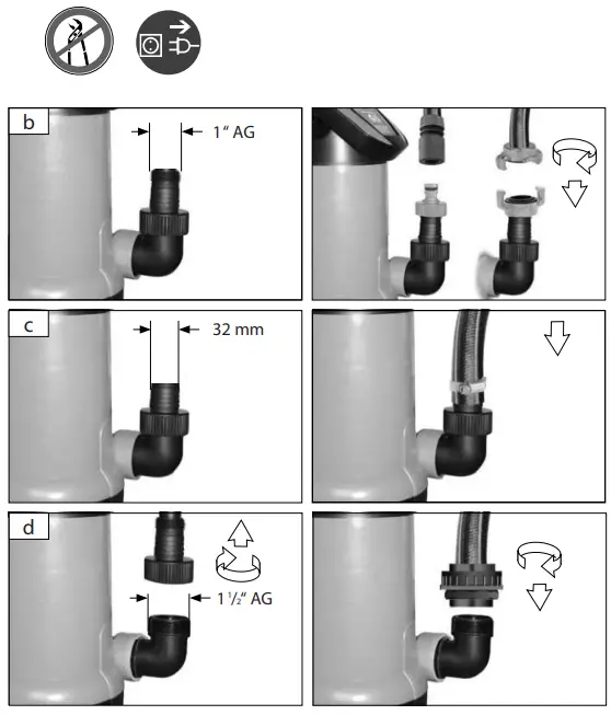 Gude GS 4001 Submersible Pump for Dirty Water-FIG5