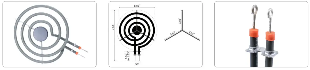 CERTIFIED APPLIANCE ACCESSORIES SP12YA 1250 Watt Replacement Range Surface Burner Element-