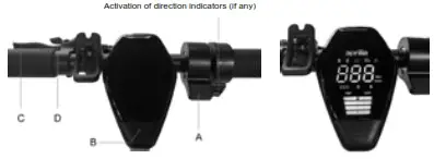 aprilia eSRZ Electric Scooter - Command information Control panel 2