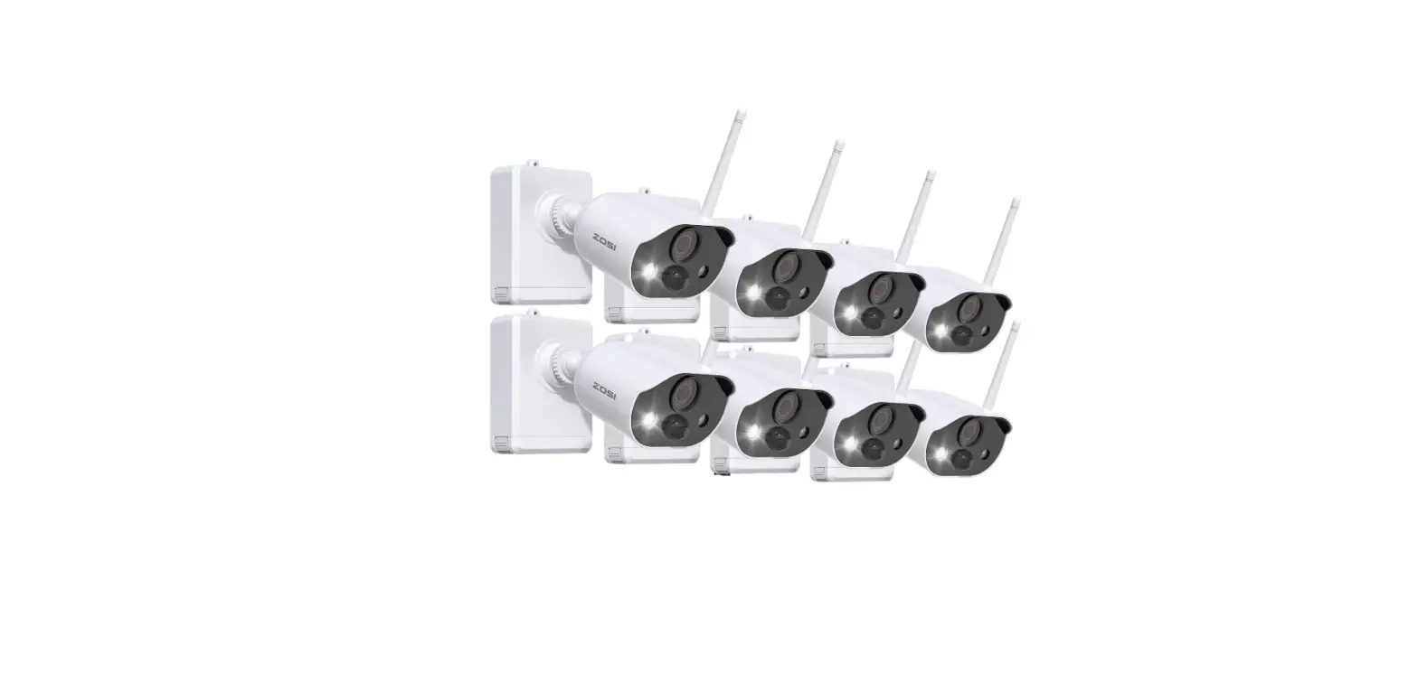 Zosi C306pk 8ch 2k 3mp Battery Powered Wireless Security Camera User Guide