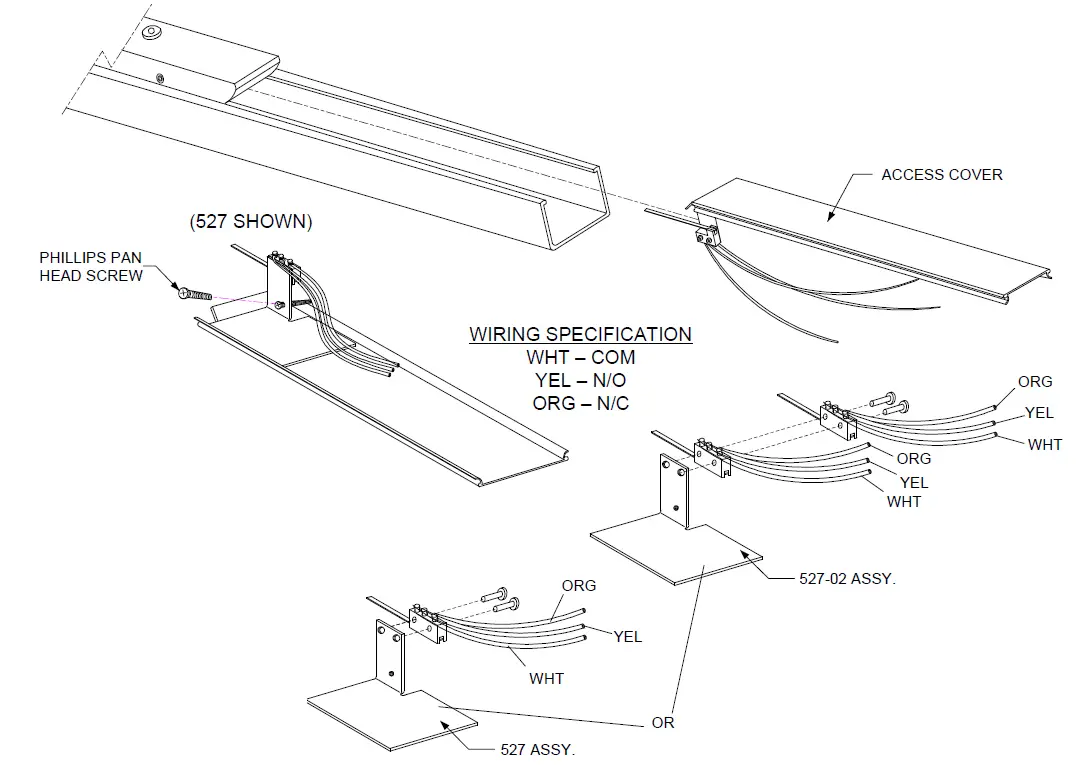 SDC 527 SARGENT 8800 and Arrow S1250 Seires Monitoring Switch Kit 2