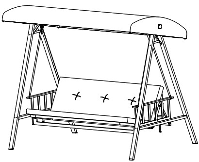 Style SELECTIONS GCS00395A Swing with Canopy - cover