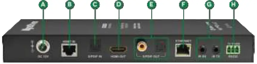 WyreStorm RX-70-4K-ARC v2 4K UHD HDBaseT 5 Play HDCP 2.2 Receiver with ARC and 2-Way PoH 03