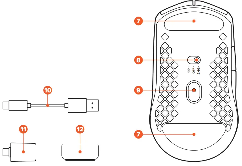 steelseries Aerox 3 Wireless 2022 Edition Ultra Lightweight Gaming fig 1