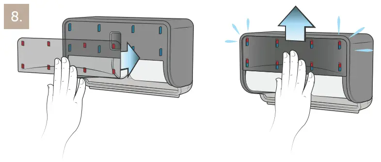 Kimberly-Clark 58792 Standard Roll Toilet Paper Dispenser 2 Roll Horizontal Faceplate - fig 8
