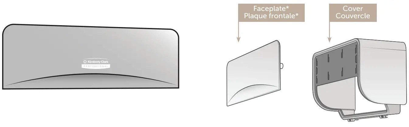 Kimberly-Clark 58792 Standard Roll Toilet Paper Dispenser 2 Roll Horizontal Faceplate