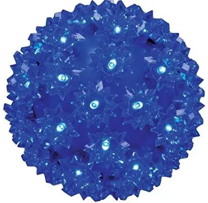 GE Lighting 00182 StayBright Random Sparkle LED 3pc Spheres