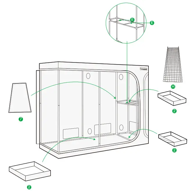 VIVOSUN 108X48X80 Inch Grow Tent - fig 11