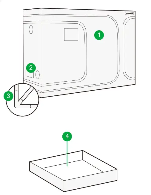 VIVOSUN 108X48X80 Inch Grow Tent - fig