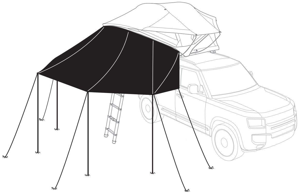 901851 901853 Thule Approach Awning