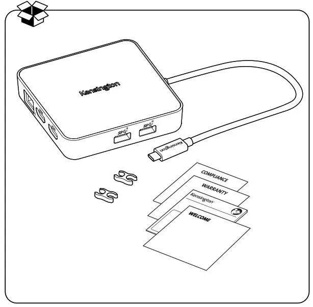 Kensington MD125U4 USB4 Portable Docking Station - Plroduct Overview 1