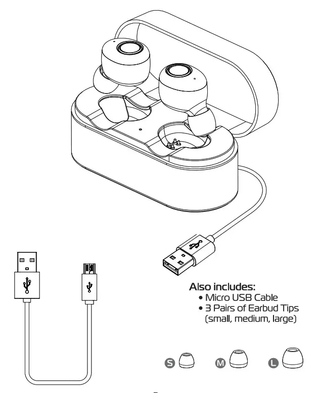 Tzumi ProBuds Metro Series Totally Wireless Earbuds 1