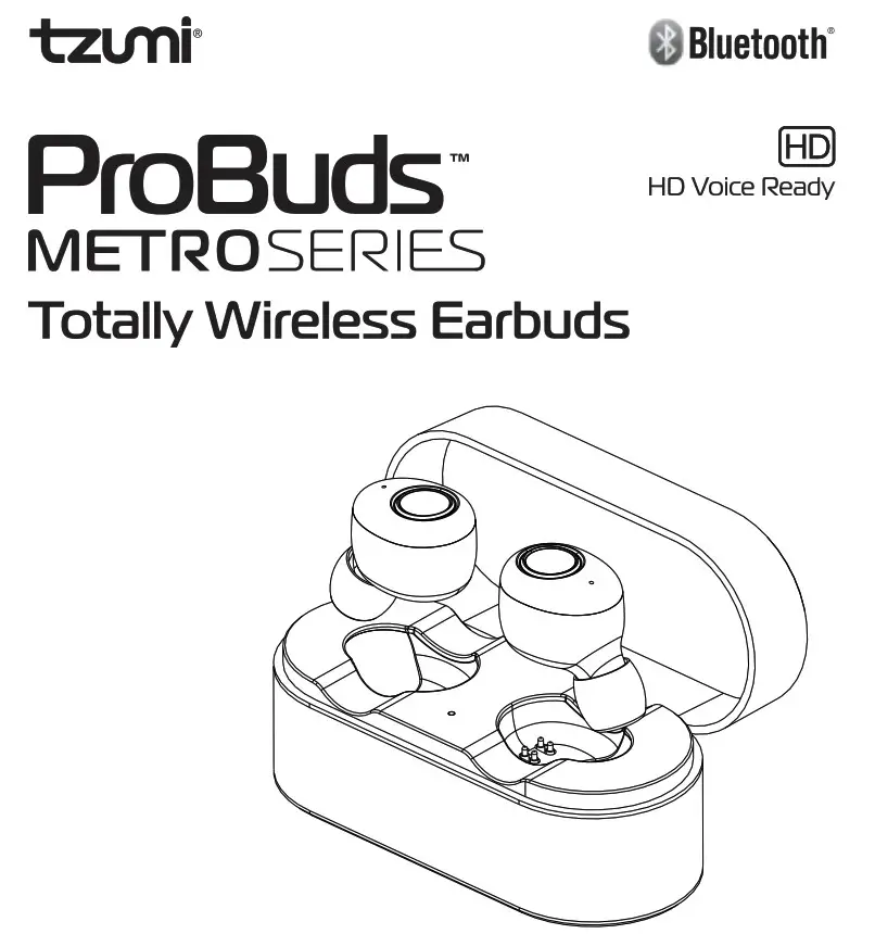 Tzumi ProBuds Metro Series Totally Wireless Earbuds