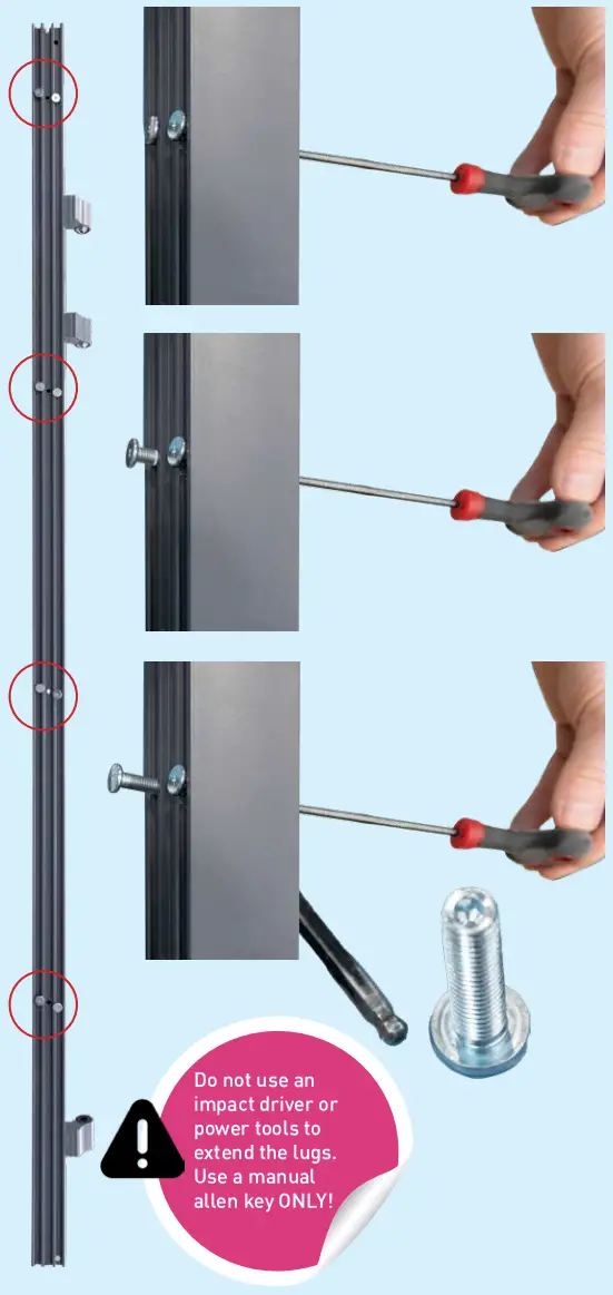 SETTING THE DOOR AND FRAME IN THE OPENING