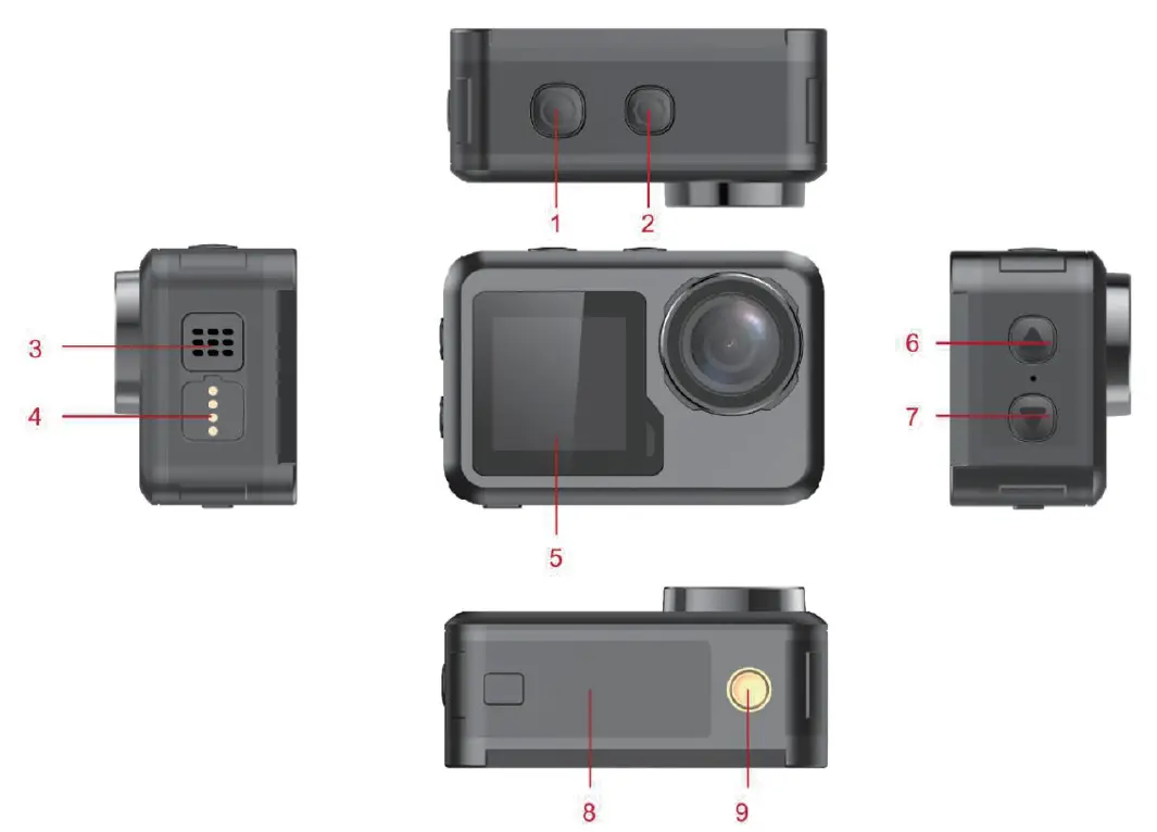 SALORA ACP1150 Body Waterproof Action Camera 1