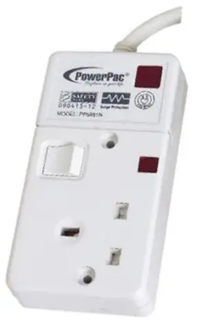 PowerPac PP3881N Extension Cord 3M with 2 Pin Direct-