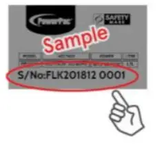 PowerPac PP3881N Extension Cord 3M with 2 Pin Direct- Sample