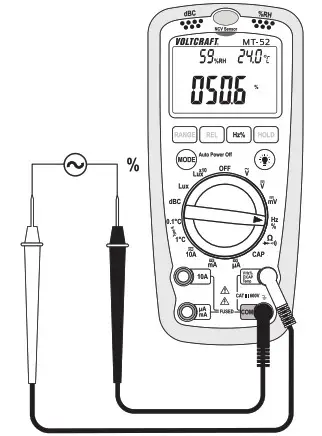 VOLTCRAFT Multi DMM MT 52 Handheld Digital Multimeter - Measuring 11