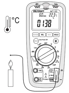 VOLTCRAFT Multi DMM MT 52 Handheld Digital Multimeter - Measuring 13