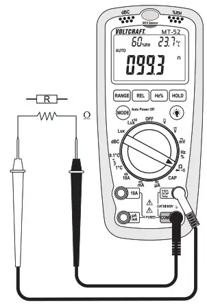 VOLTCRAFT Multi DMM MT 52 Handheld Digital Multimeter - Measuring 4