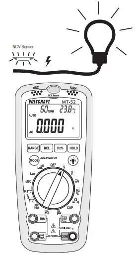 VOLTCRAFT Multi DMM MT 52 Handheld Digital Multimeter - Measuring 9