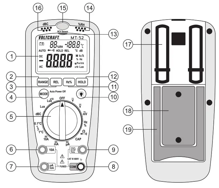 VOLTCRAFT Multi DMM MT 52 Handheld Digital Multimeter - Product Overview 1