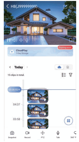 EZVIZ H8 Pro 3K Pan and Tilt Wi-Fi Camera - Live View