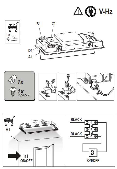 elica H16 Ceiling Cooker Hood Skydom - Fig3