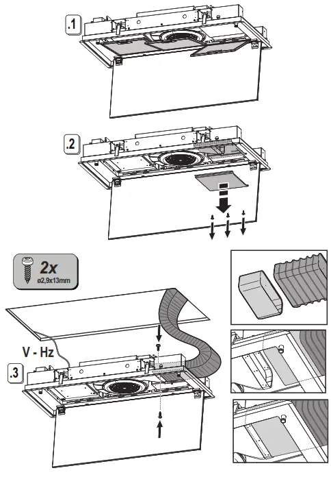 elica H16 Ceiling Cooker Hood Skydom - Fig7