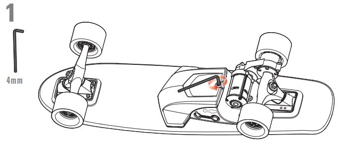 RazorX Cruiser Electric Skateboard -- Battery1