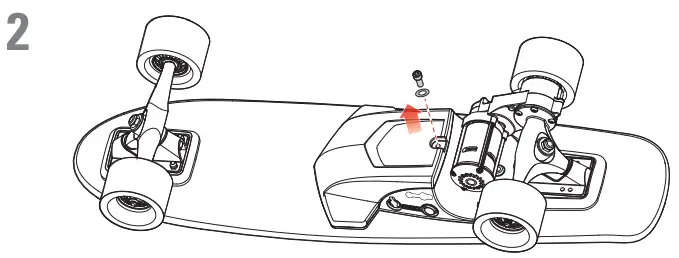 RazorX Cruiser Electric Skateboard -- Battery2