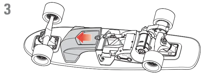 RazorX Cruiser Electric Skateboard -- Battery3