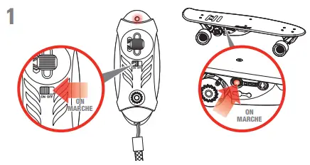 RazorX Cruiser Electric Skateboard --Remote1