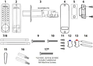 LOCKEY 3210 Mechanical Keyless Digital