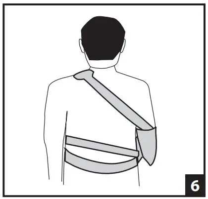 DJO 1-1344-4-06000 UltraSling IV ER 15 Degree Left Large User Guide - Adjust all straps for adequate stabilization of injured shoulder