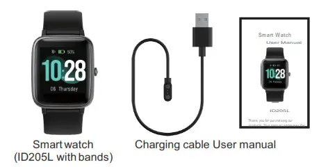 Makibes ID205L 1.3 Inch Smartwatch IP68 Waterproof - Getting Started