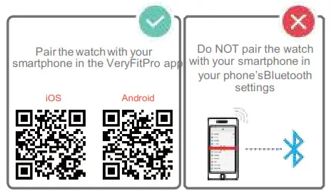 Makibes ID205L 1.3 Inch Smartwatch IP68 Waterproof - Pairing the Watch with Your Phone