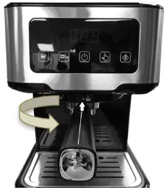 Kmart CM5403E-SA Espresso Coffee Maker Instruction - filter holder 2