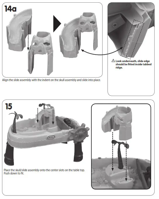 little tikes 651359M Island Wavemaker Water Parts List 14a
