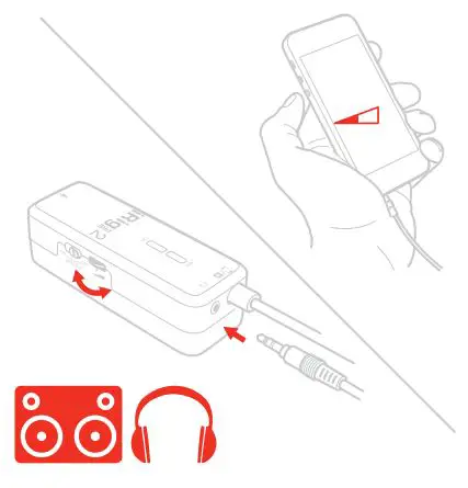 IK Multimedia iRig Pre 2 Ultra Portable XLR Microphone - Connect your headphones to the Headphone Output jack