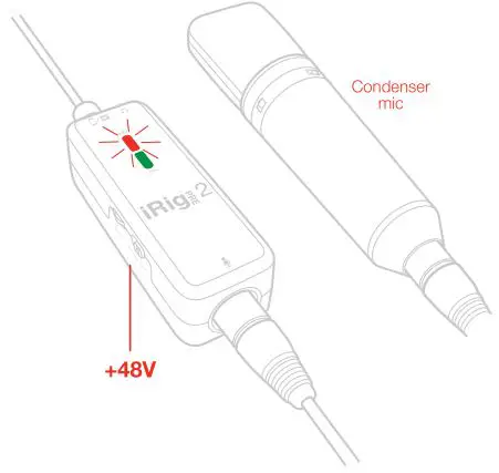 IK Multimedia iRig Pre 2 Ultra Portable XLR Microphone - If you are using a microphone