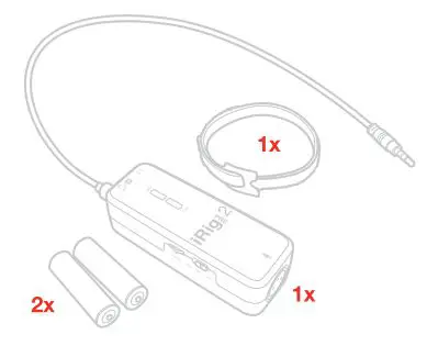 IK Multimedia iRig Pre 2 Ultra Portable XLR Microphone - package contains