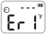 OMRON ET720 No Touch Forehead Thermometer - Error Display 2