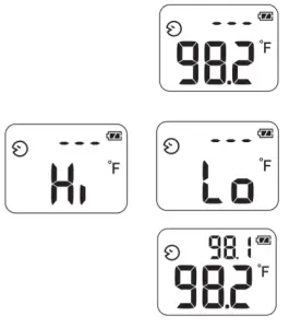 OMRON ET720 No Touch Forehead Thermometer - measurement