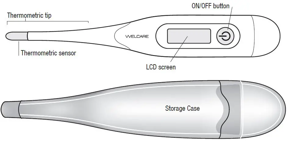WELCARE WDT404 Digital Stick Thermometer-1