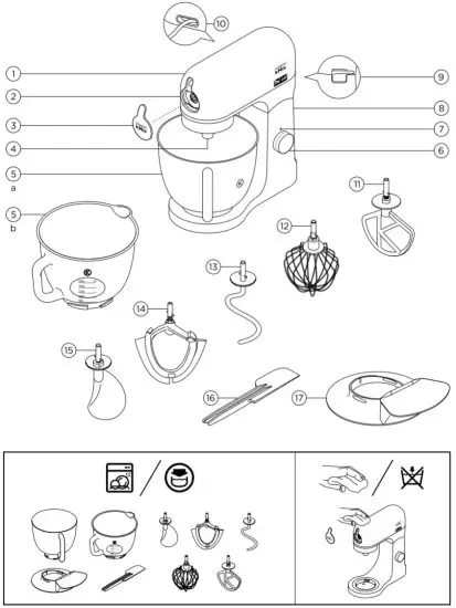 KENWOOD KMX75 kMix Stand Mixer - figure 1